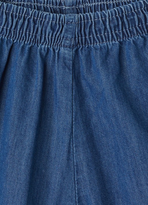Molo Sae tapered fit cargobroek van chambray - detail 3 indigo