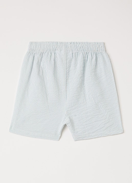 Molo Solar straight fit korte broek - voorkant 3 lichtblauw