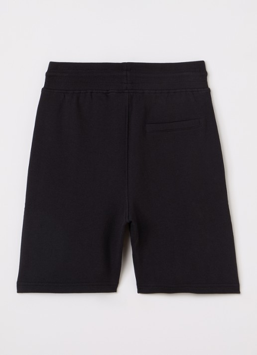 Molo Straight fit korte joggingbroek met logo - voorkant 2 zwart
