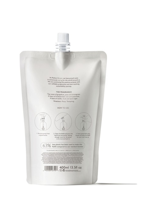 Molton Brown Delicious Rhubarb & Rose Hand Wash Refill - handzeep navulling - voorkant 2 undefined