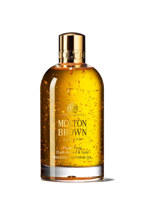 Molton Brown Mesmerising Oudh Accord & Gold Precious Bathing Oil - badolie - voorkant 6 undefined