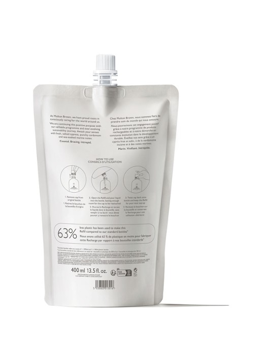 Molton Brown Re-charge Black Pepper Body Wash Refill - bad- en douchegel navulling - voorkant 2 undefined