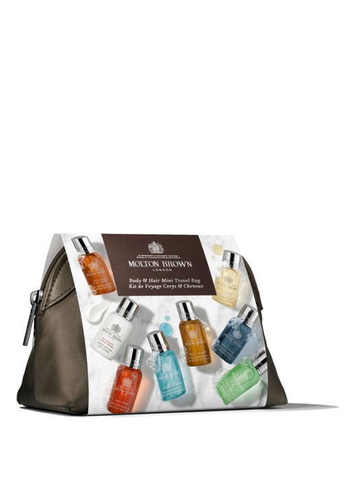 Molton Brown The Classic Explorer Body & Hair Mini Travel Bag - verzorgingsset - voorkant 2 undefined
