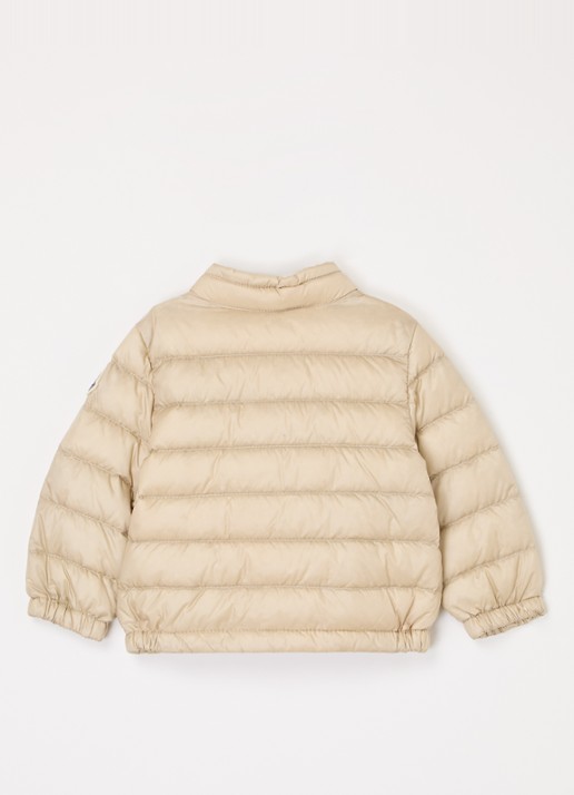 Moncler Acorus gewatteerde jas met donsvulling - achterkant zand