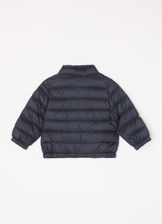 Moncler Acorus gewatteerde jas met donsvulling - achterkant donkerblauw