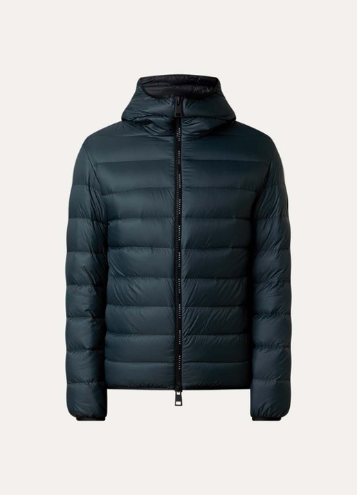 Moncler Alrai gewatteerde jas met donsvulling - voorkant olijfgroen
