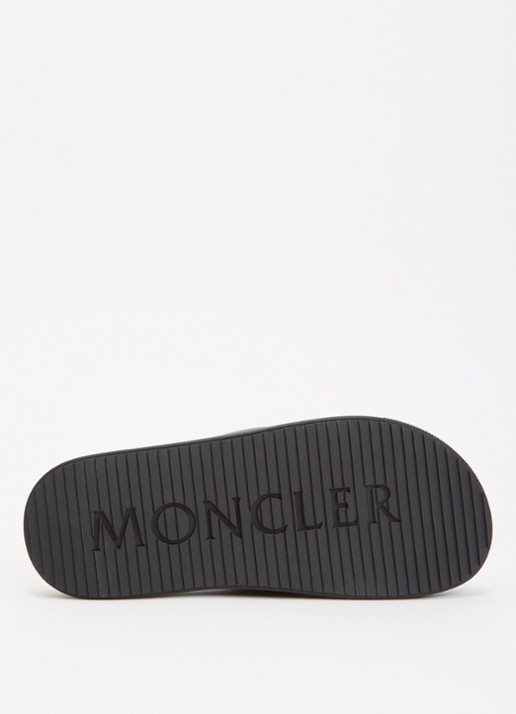 Moncler Altive slipper met logo - detail 5 zwart