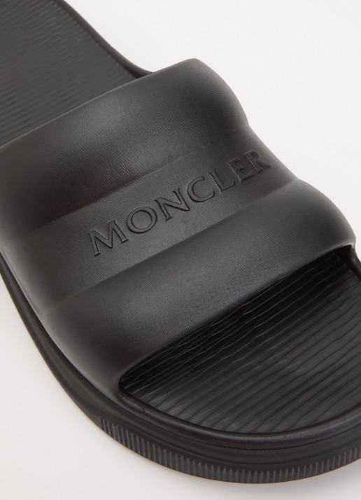 Moncler Altive slipper met logo - detail 6 zwart