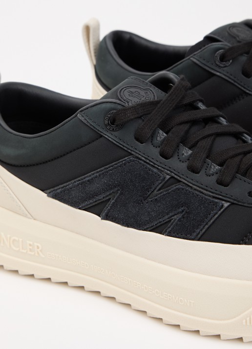 Moncler Altive sneaker met nubuck details - detail 5 zwart