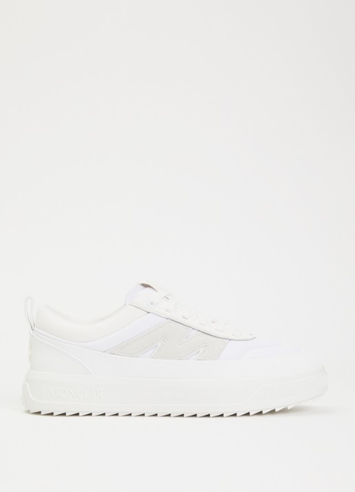 Moncler Altive sneaker met nubuck details - voorkant 4 wit