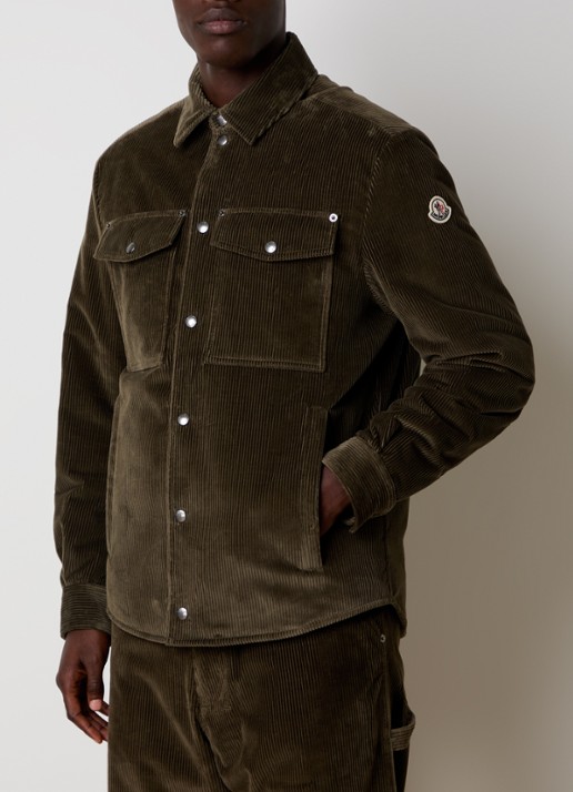 Moncler Ambroisie gewatteerd jack van corduroy met donsvulling