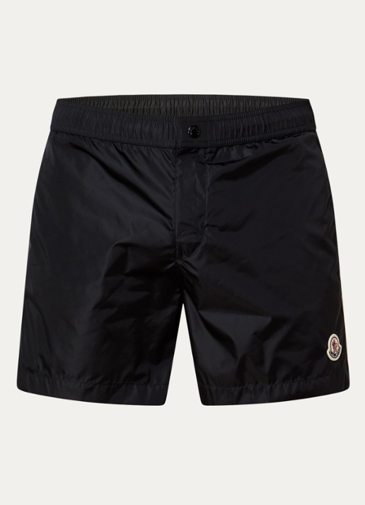 Moncler Archivio zwemshorts met logo en steekzakken - voorkant 3 zwart