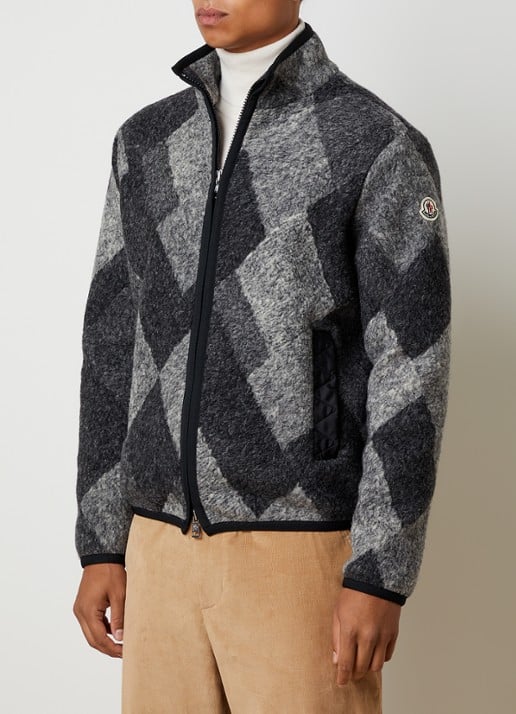 Moncler Argyle jack in wolblend met ritszakken
