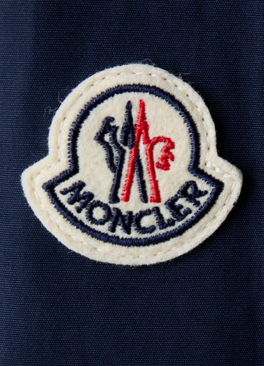Moncler Arinell jack met logo en steekzakken - detail 6 donkerblauw