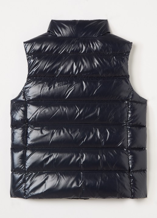 Moncler Badia gewatteerde bodywarmer met donsvulling - achterkant 3 donkerblauw