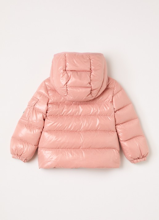 Moncler Bady puffer jack met donsvulling - achterkant oudroze