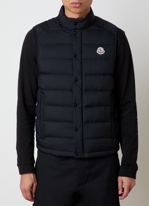 Moncler Barthe gewatteerde bodywarmer met donsvulling en logo