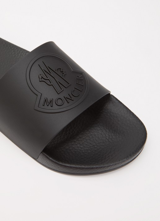 Moncler Basile slipper met logo - detail 6 zwart