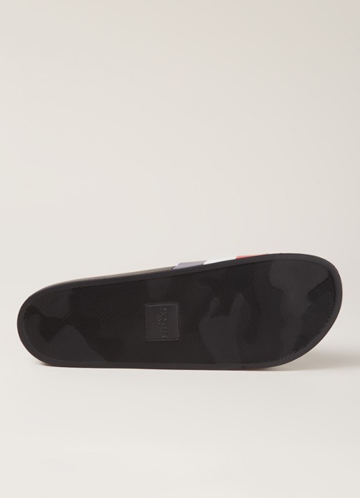 Moncler Basile slipper met logo - detail 4 zwart