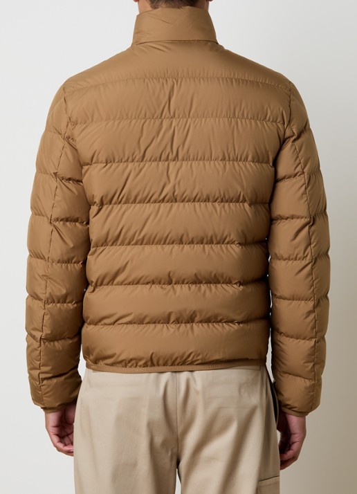 Moncler Baudinet puffer jack met donsvulling en steekzakken - achterkant 6 zand
