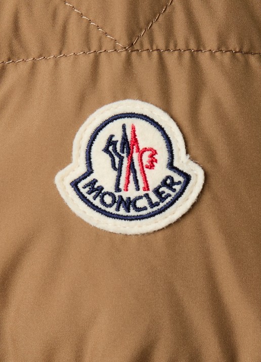 Moncler Baudinet puffer jack met donsvulling en steekzakken - detail 5 zand