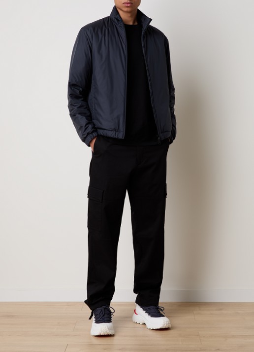Moncler Berre gewatteerd jack met donsvulling - voorkant 3 donkerblauw