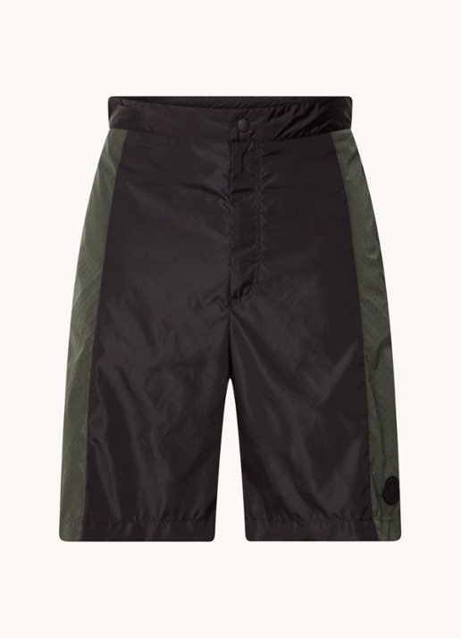Moncler Born To Protect loose fit korte broek  - voorkant 2 zwart