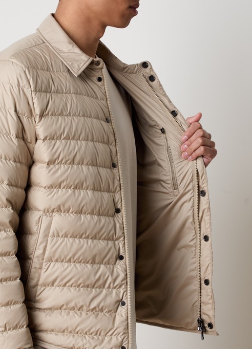 Moncler Bourdon gewatteerd jack met donsvulling - detail 5 beige