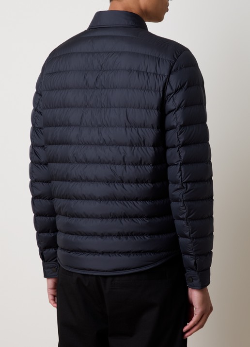 Moncler Bourdon gewatteerd jack met donsvulling - achterkant donkerblauw