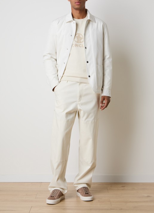 Moncler Buffaure gewatteerd jack met afneembare capuchon - voorkant 2 gebroken wit