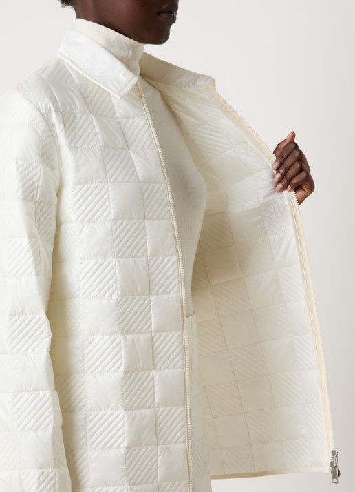 Moncler Camicia jack met ruitdessin - detail 4 beige