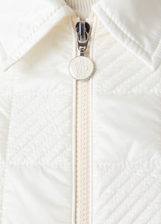 Moncler Camicia jack met ruitdessin - detail 5 beige