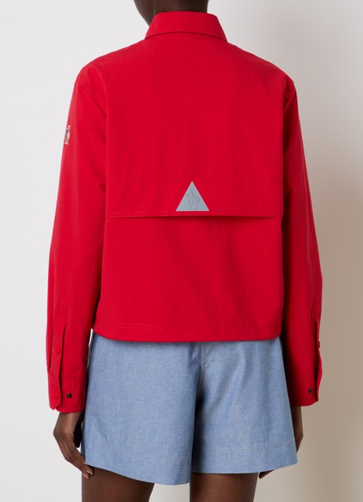 Moncler Camicia overshirt met steekzakken  - achterkant rood