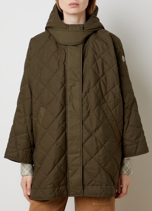 Moncler Cape met capuchon en steekzakken