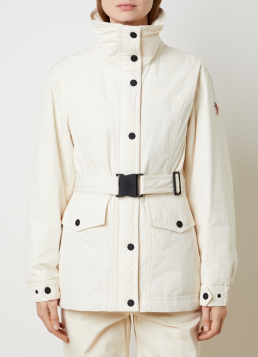 Moncler Caramany ski-jas met logo en opstaande kraag