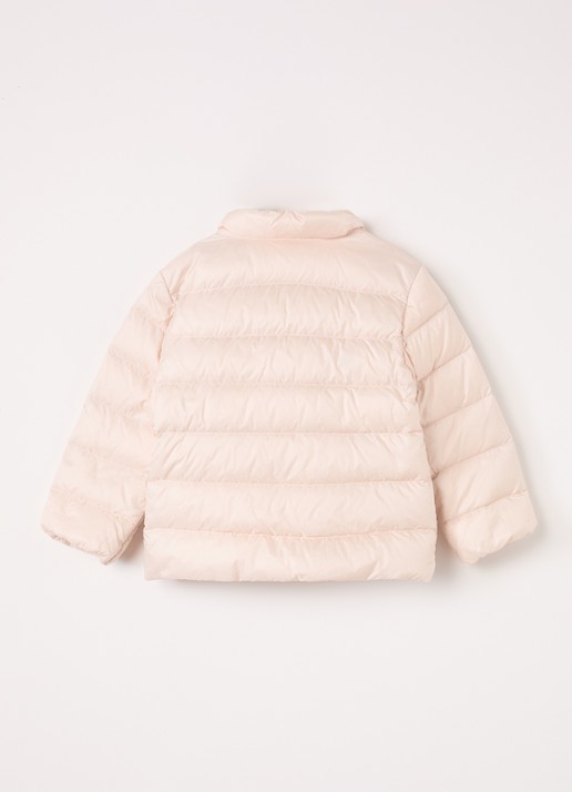Moncler Cecil gewatteerd jack met donsvulling - achterkant lichtroze