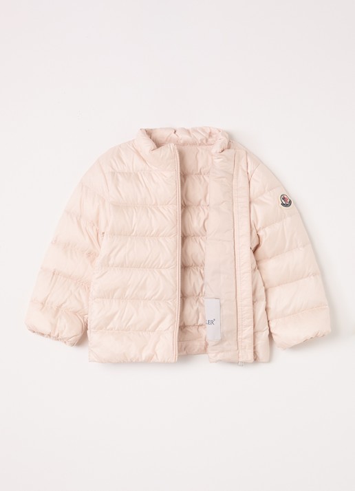 Moncler Cecil gewatteerd jack met donsvulling - voorkant 3 lichtroze