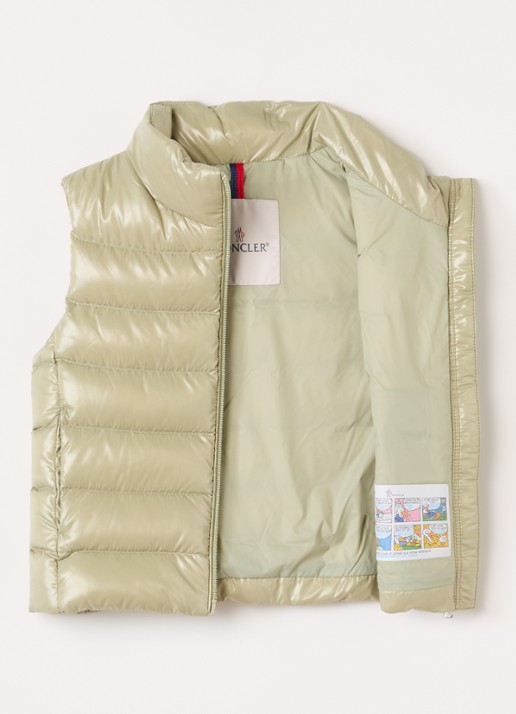 Moncler Chany bodywarmer met donsvulling - voorkant 2 groen