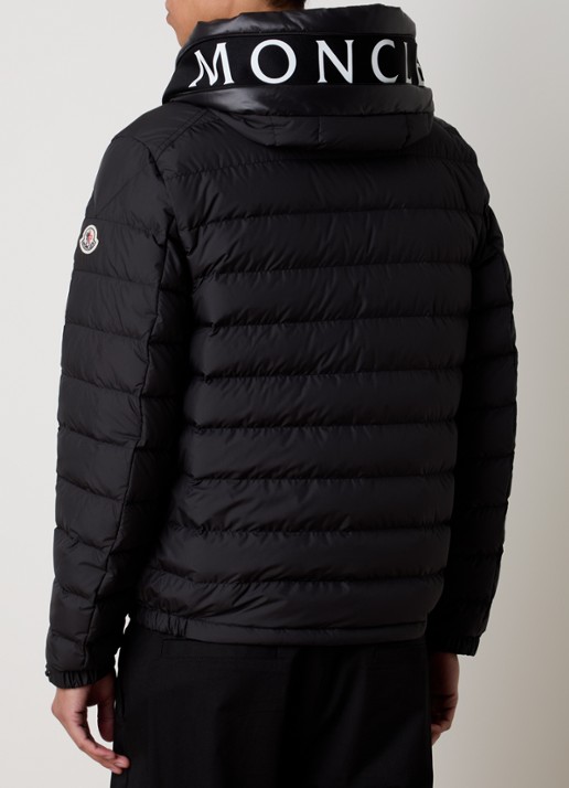 Moncler Chevrerie gewatteerd jack met donsvulling - achterkant zwart
