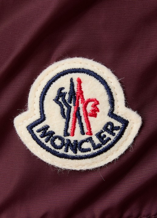 Moncler Classic zwemshorts met logo en steekzakken - detail 5 bordeauxrood