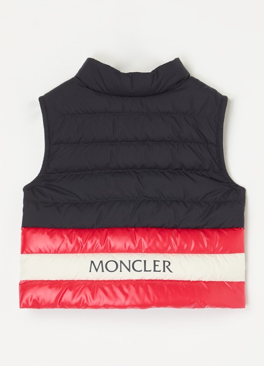 Moncler Cliff gewatteerde bodywarmer met donsvulling - achterkant donkerblauw