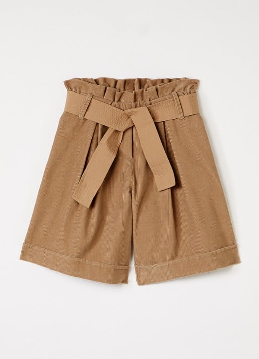 Moncler Culotte van corduroy met ceintuur