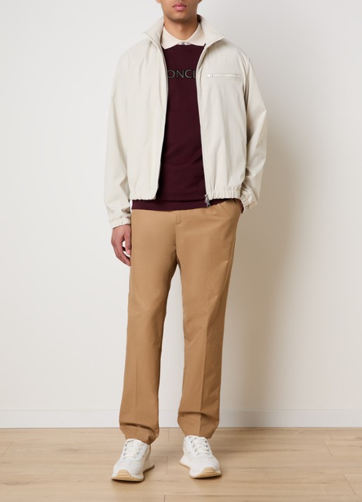 Moncler Danby bomberjack met steekzakken - voorkant 2 beige