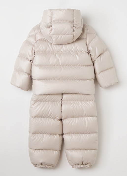 Moncler Deidree tapered fit skipak met capuchon - achterkant beige