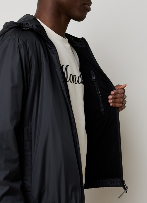 Moncler Domene windjack met capuchon - detail 5 antraciet