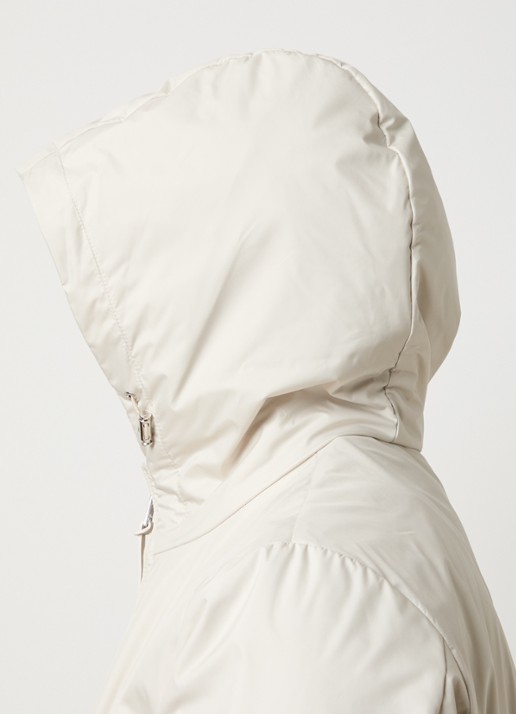 Moncler Domene windjack met capuchon - detail 5 gebroken wit