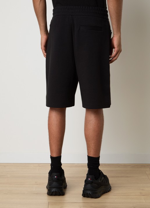 Moncler Double Face straight fit korte joggingbroek met ritszakken - achterkant 3 zwart