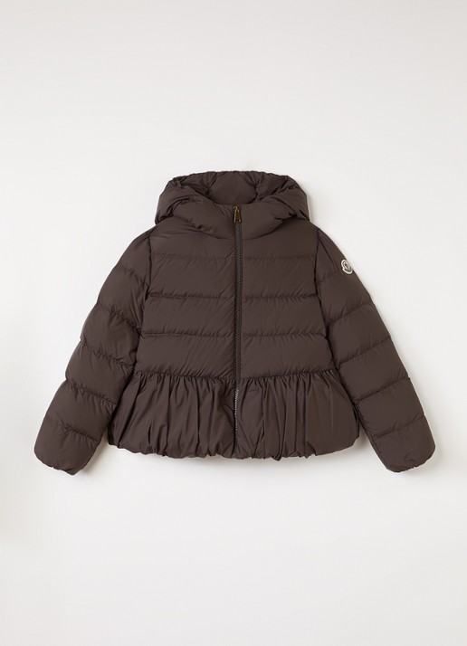 Moncler Elizaveta gewatteerde jas met peplum en donsvulling
