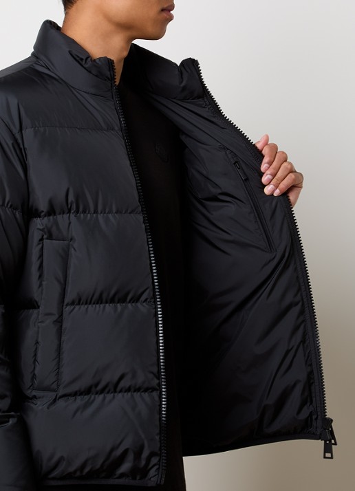Moncler Erterle puffer jack met donsvulling en steekzakken - detail 5 zwart