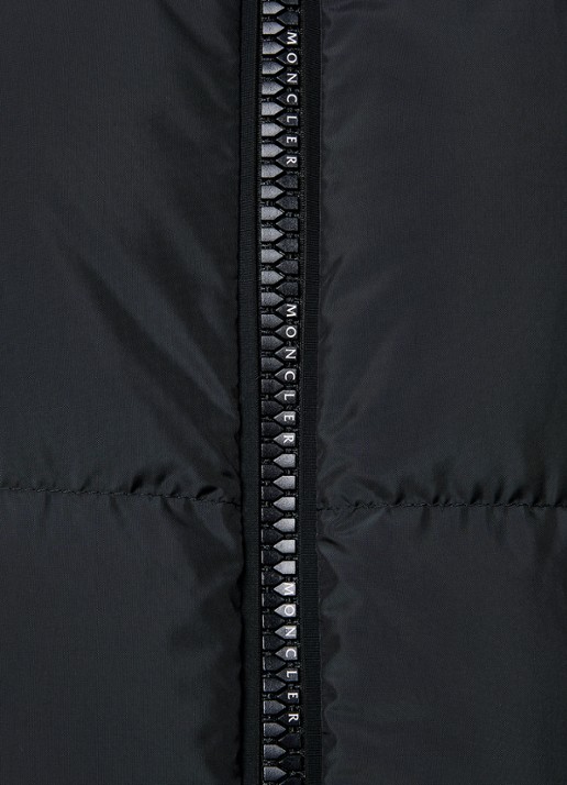 Moncler Erterle puffer jack met donsvulling en steekzakken - detail 6 zwart
